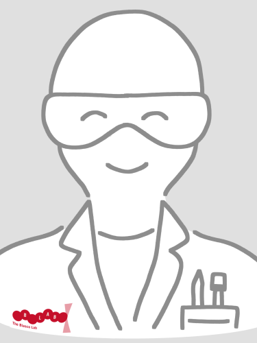 Illustration of person in a lab coat